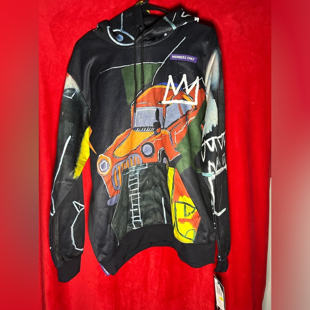 BRAND NEW BASQUIAT + MEMBERS ONLY COLLAB HOODIE SIZE M